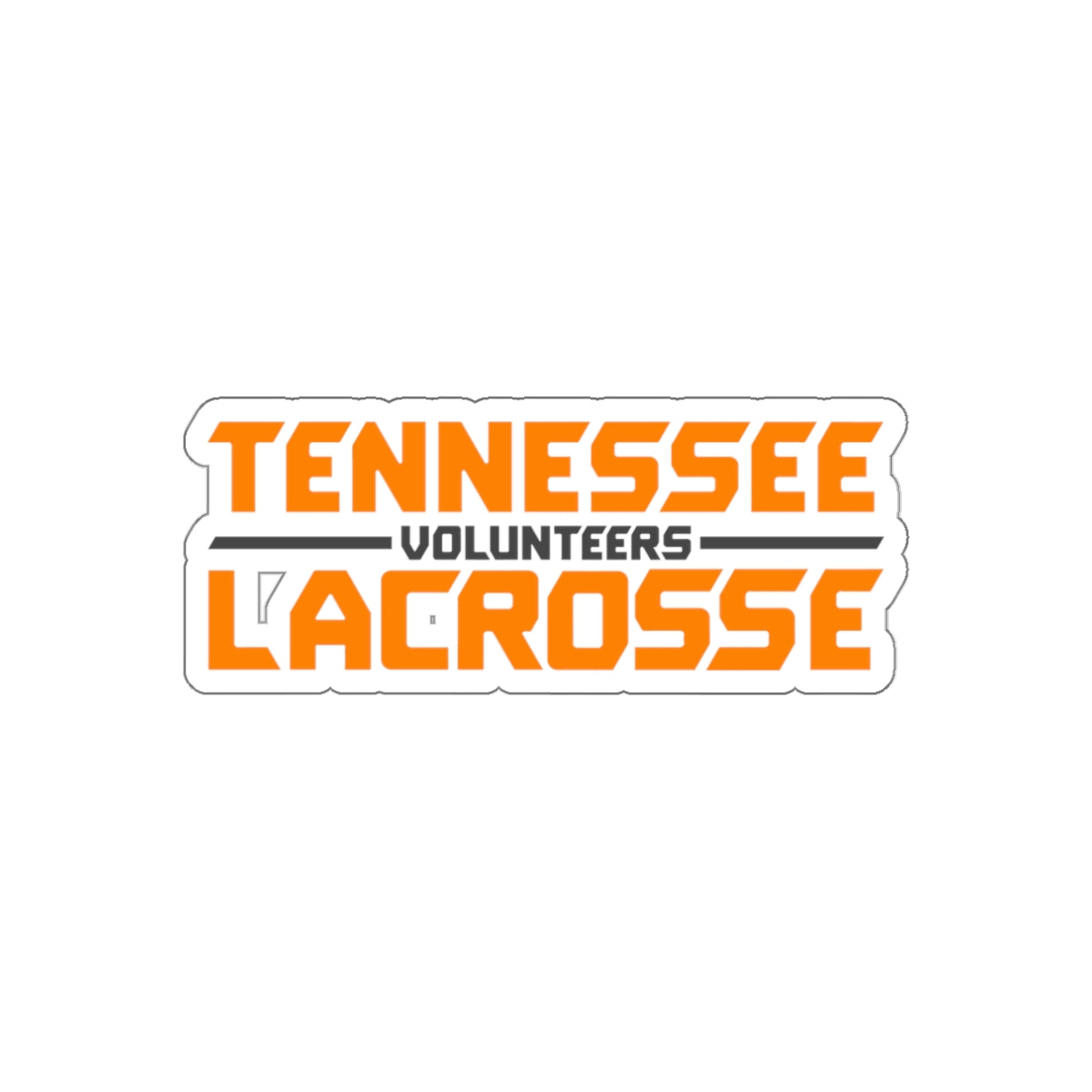 Tennessee Lacrosse Die-Cut Outdoor Sticker (3"x3")