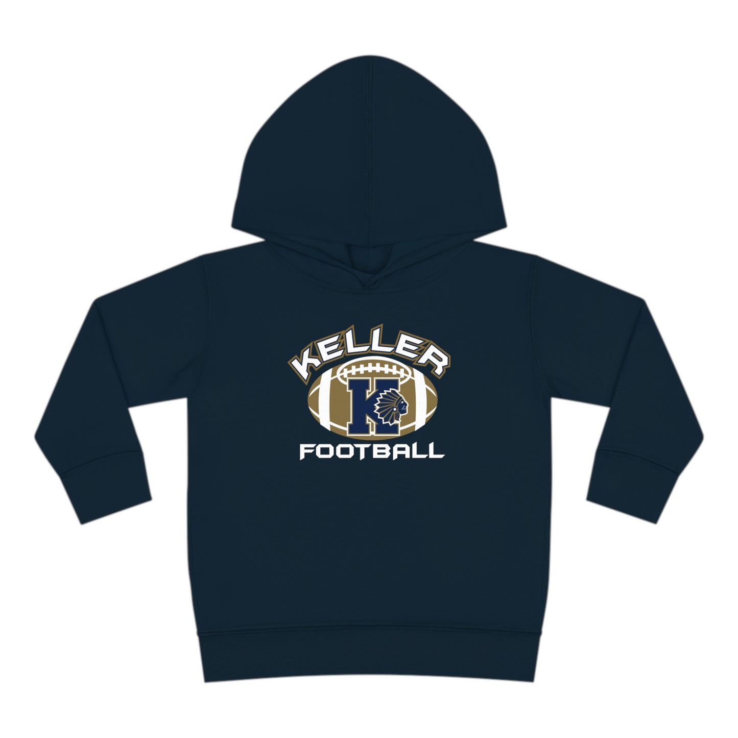 Toddler Keller Football Pullover Fleece Hoodie