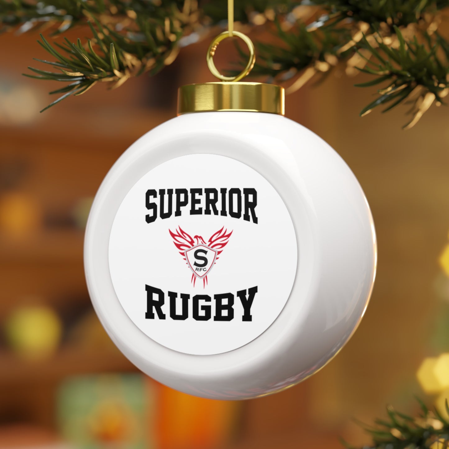Superior Rugby Christmas Ball Ornament