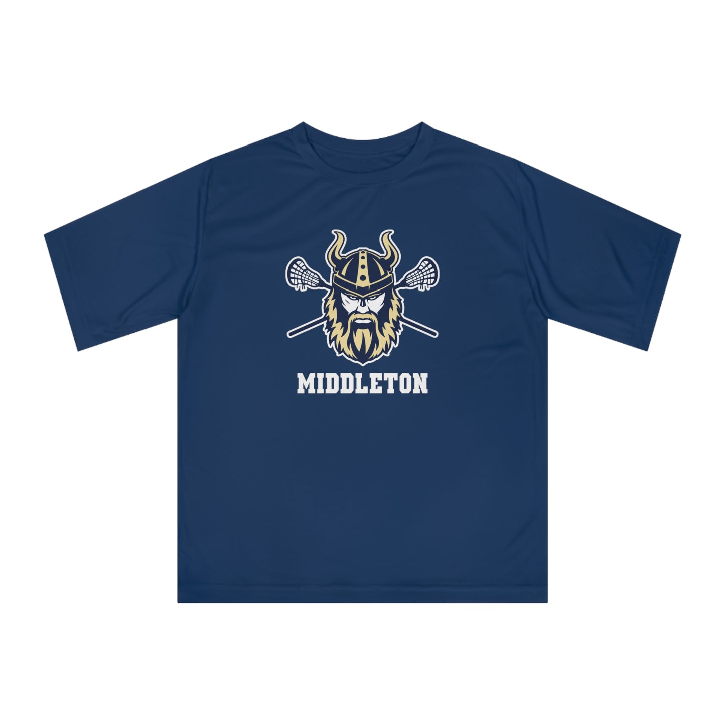 Adult Middleton Vikings Lacrosse Team 365 Zone Performance T-shirt