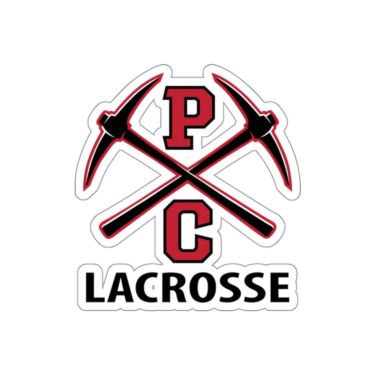 PCHS Boys Lacrosse Die-Cut Stickers