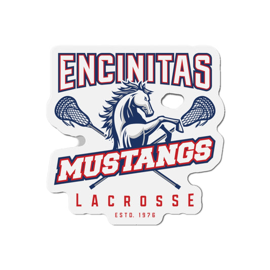 Mustangs Lacrosse Die-Cut Magnet