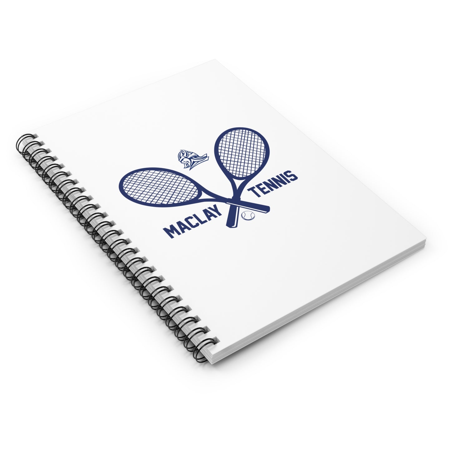 Maclay Tennis Spiral Notebook - Ruled Line (8" x 6")