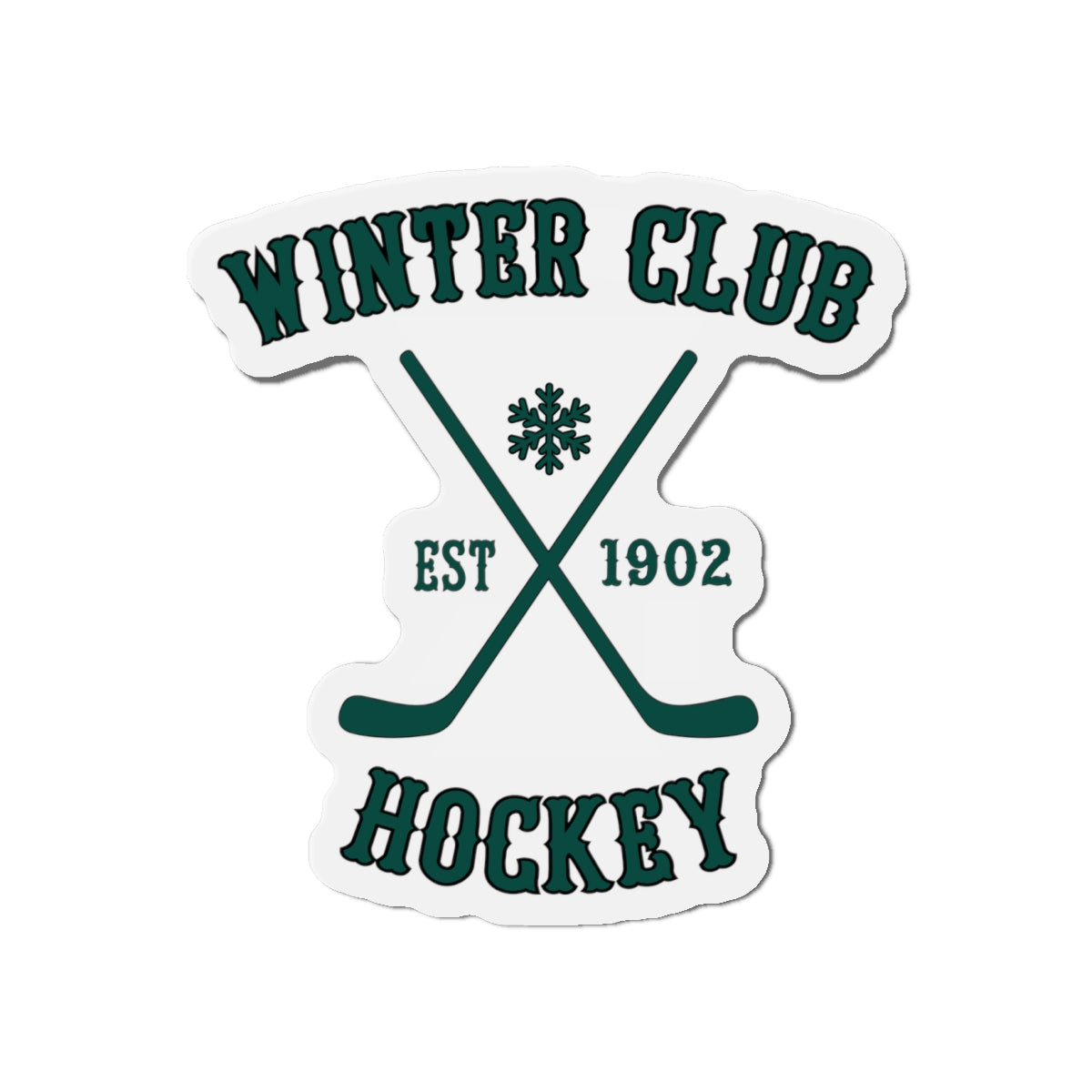 Winter Club Die-Cut Magnet