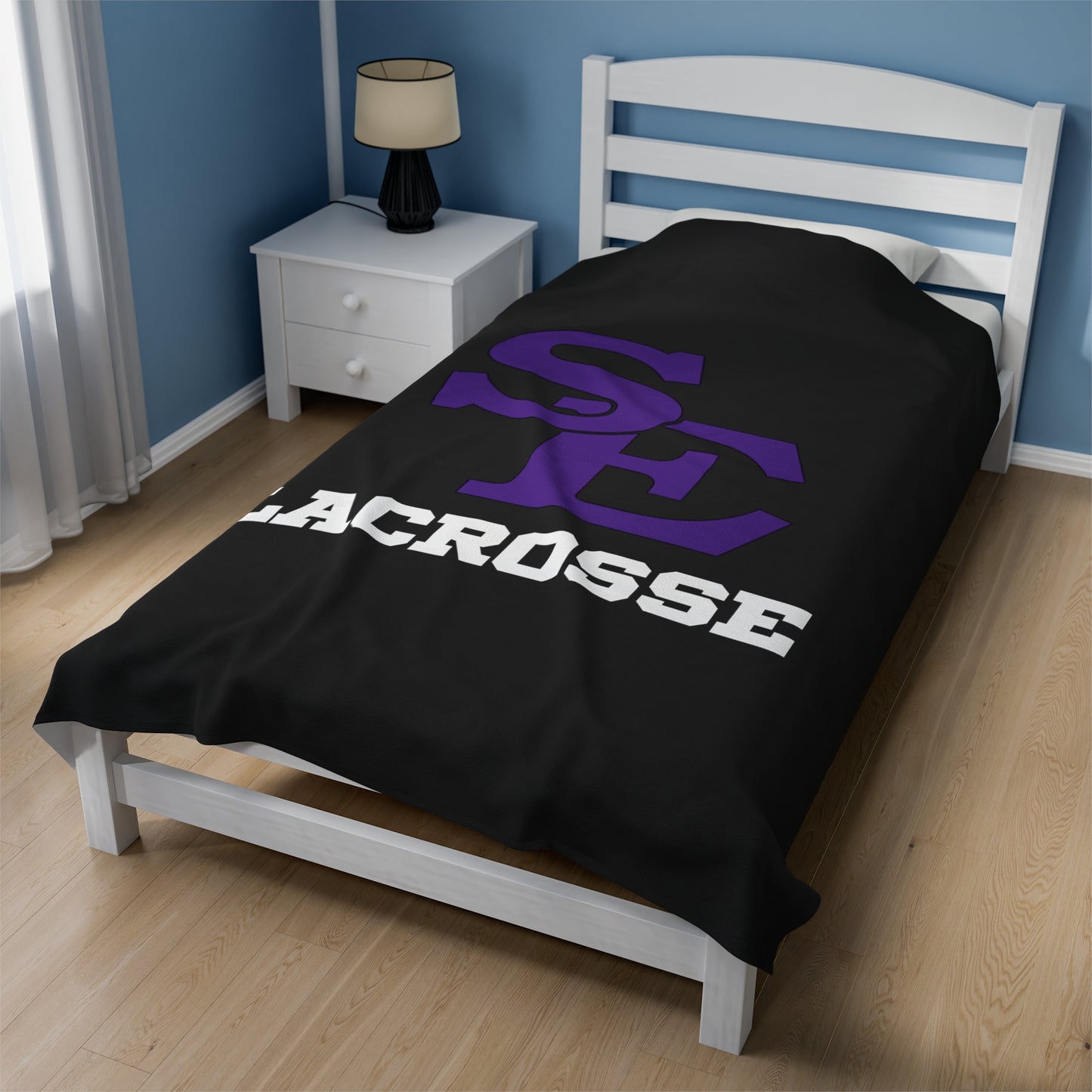 SE Lacrosse Velveteen Plush Blanket