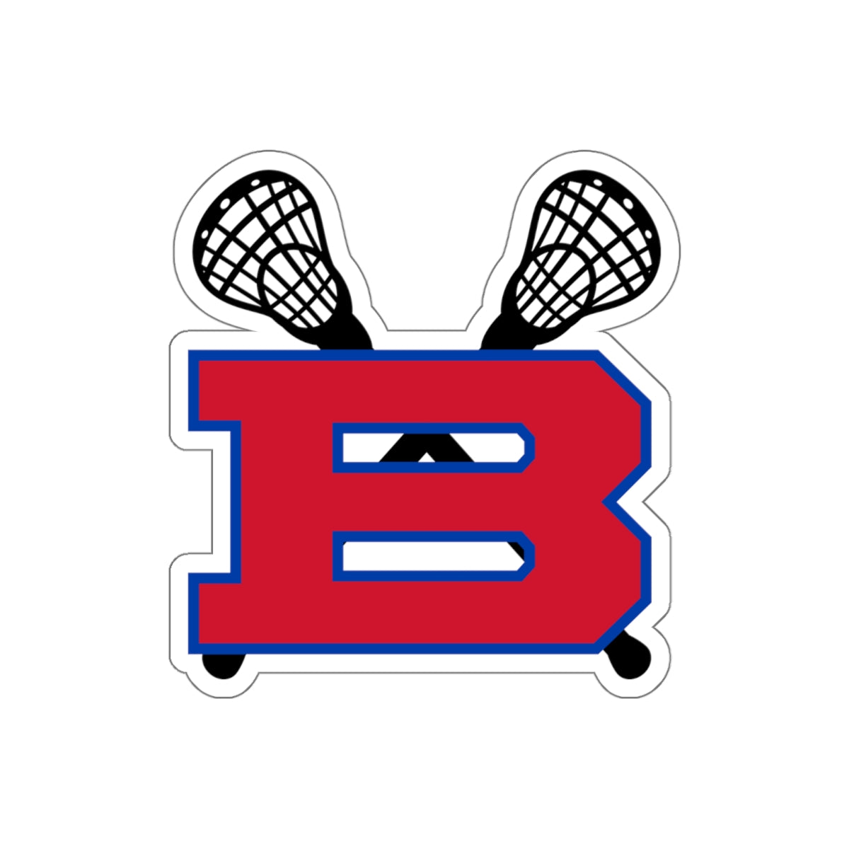 Bartlett HS Lacrosse Die Cut Stickers