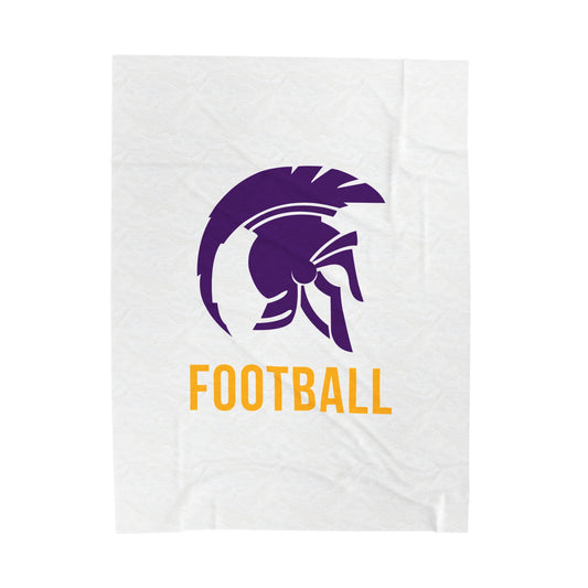 Whitehall Football Velveteen Plush Blanket (60" x 80")