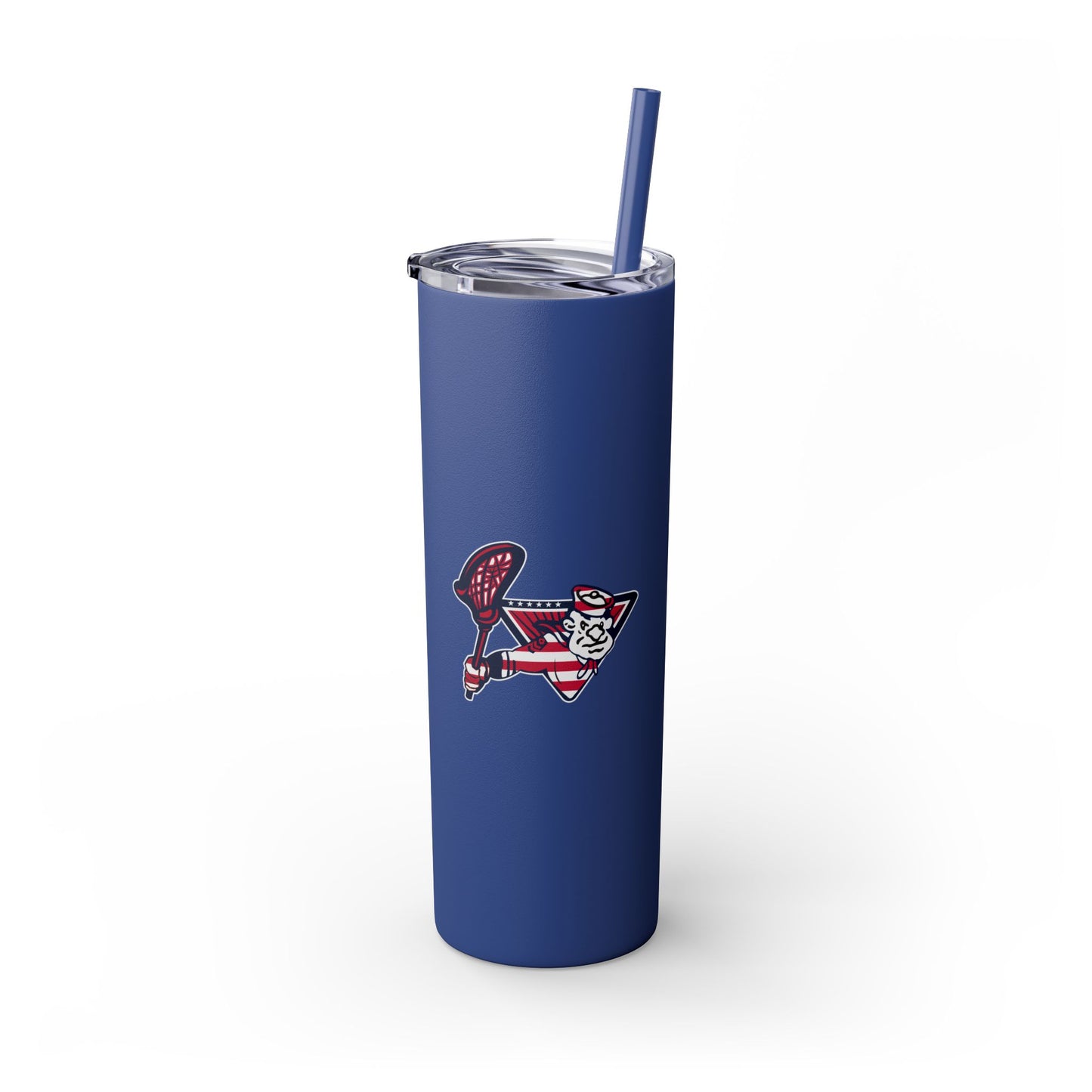 Sailors Lax Skinny Tumbler with Straw (20oz)