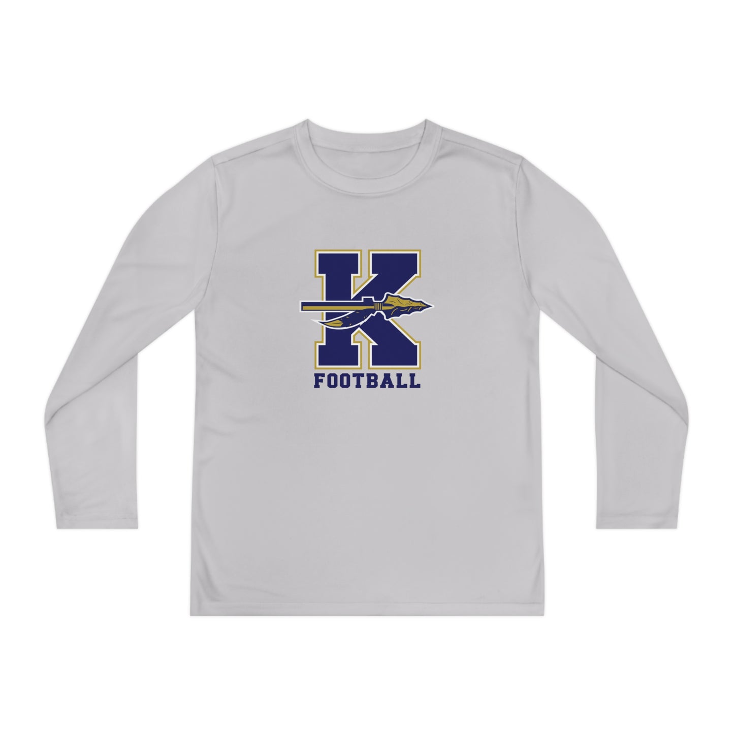 Youth Keller Football Sport-Tek Performance Long Sleeve Shirt