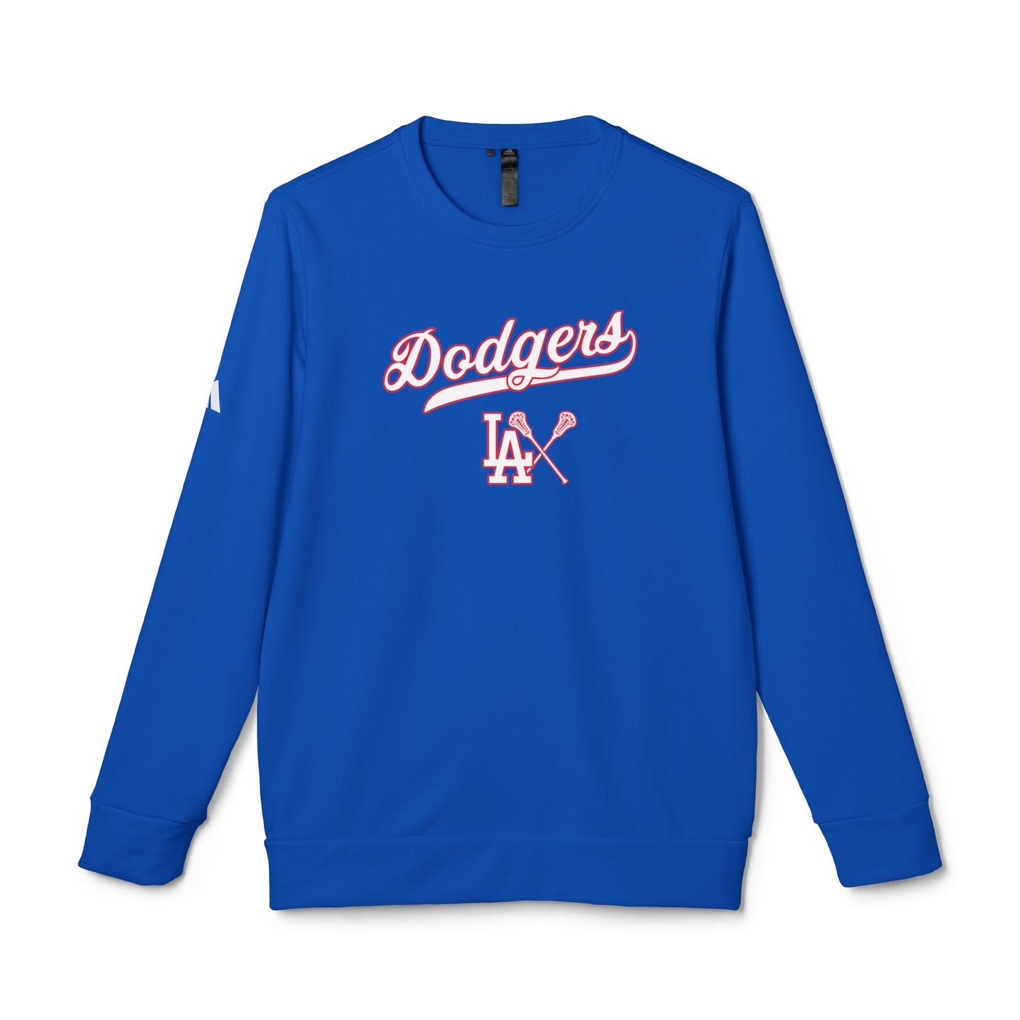Adult Dodgers Adidas Fleece Crewneck