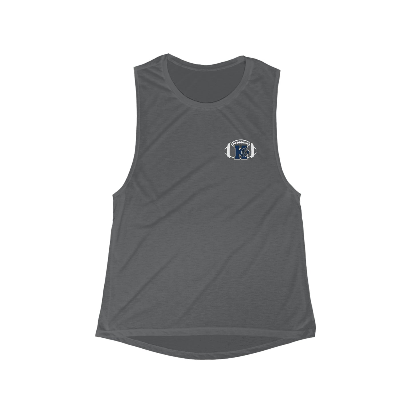 Women's Keller Football Flowy Scoop Muscle Tank