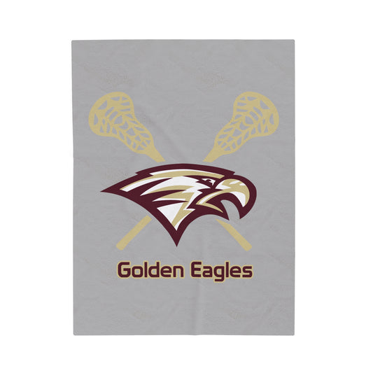 Maple Mountain Youth Lacrosse Velveteen Plush Blanket