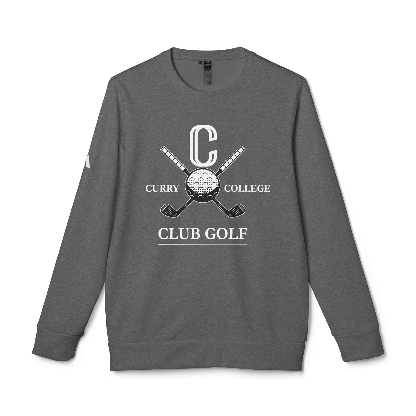 Adult Curry College Golf Adidas Fleece Crewneck Sweatshirt