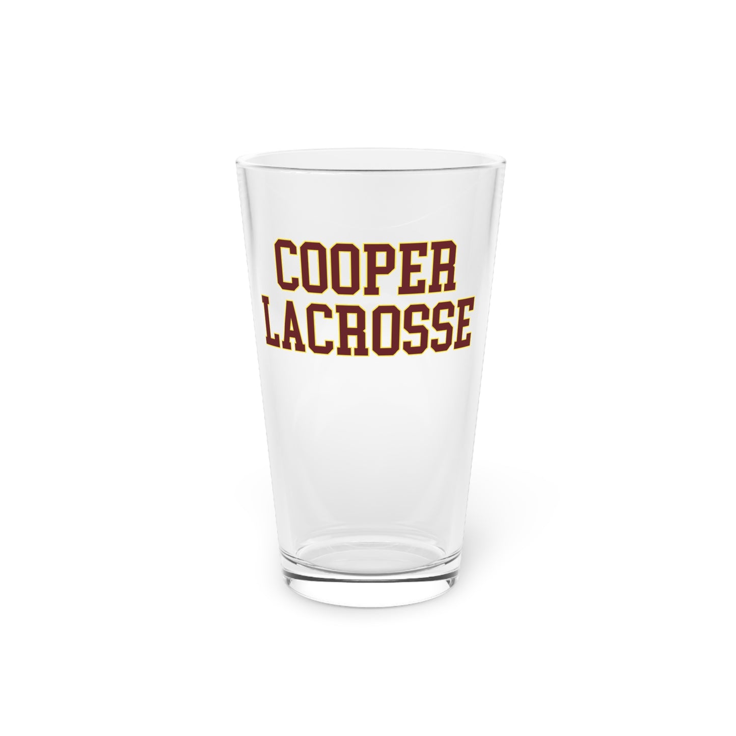 Cooper Lacrosse Pint Glass