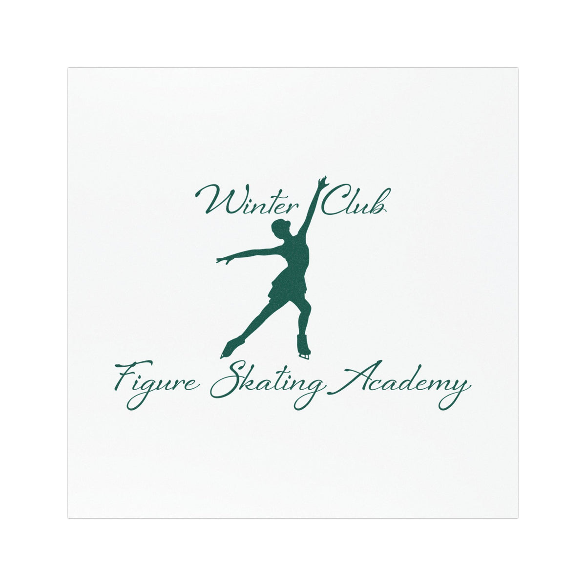 Winter Club Figure Skating Academy Car Magnet