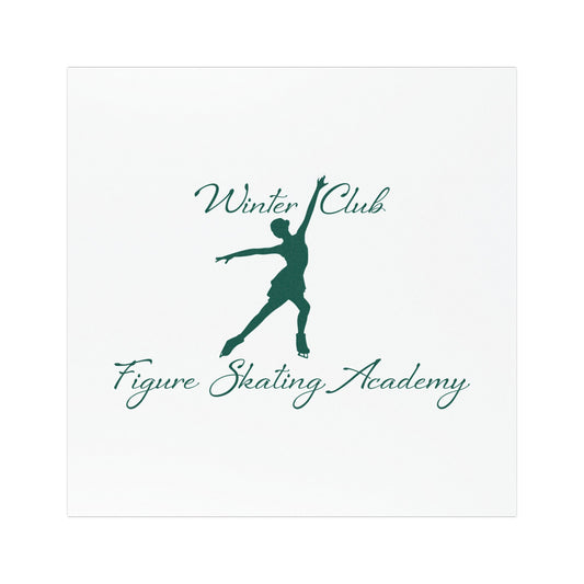 Winter Club Figure Skating Academy Car Magnet