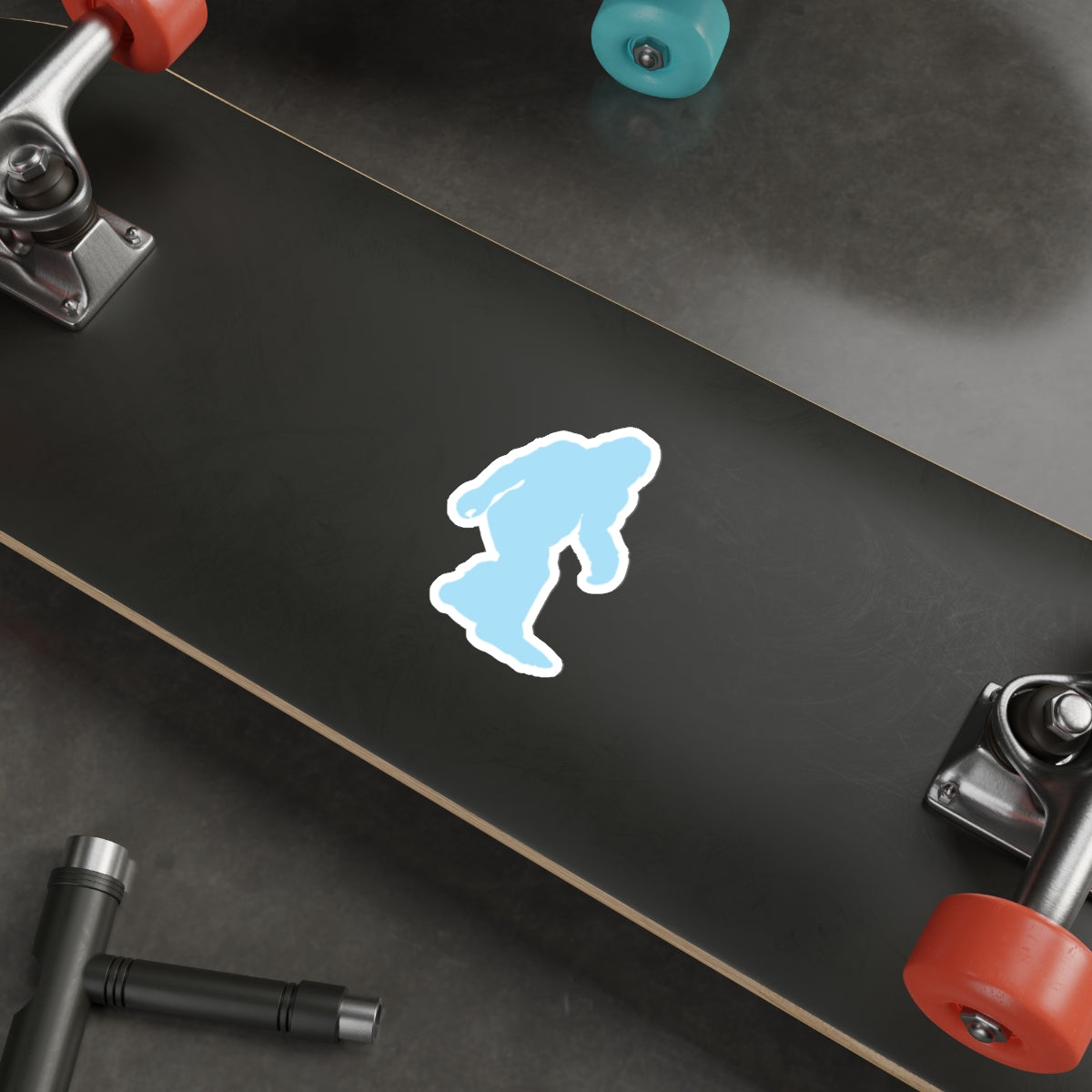 Sasquatch Lacrosse Die Cut Sticker