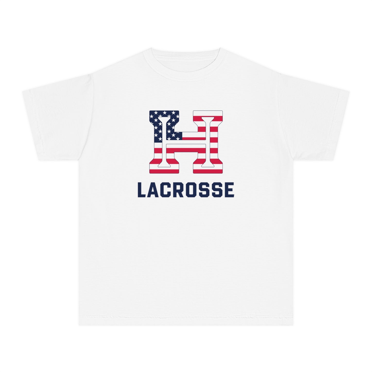 Youth Hoyas Lacrosse Garment Dyed T-Shirt