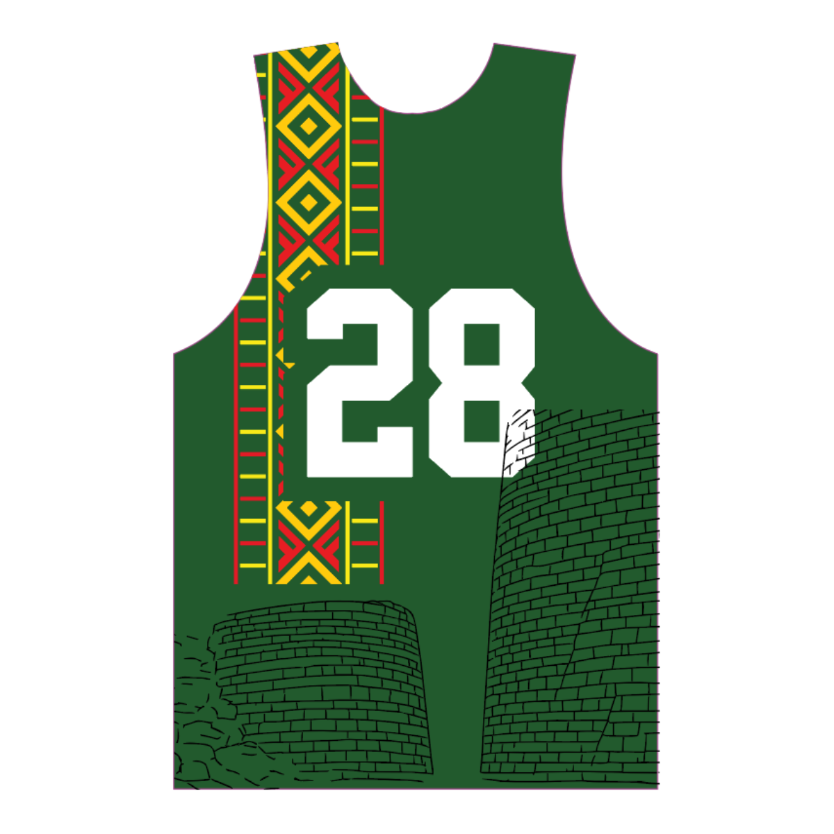 Zimbabwe Heritage Lacrosse Reversible Performance Pinnie - Great Zimbabwe