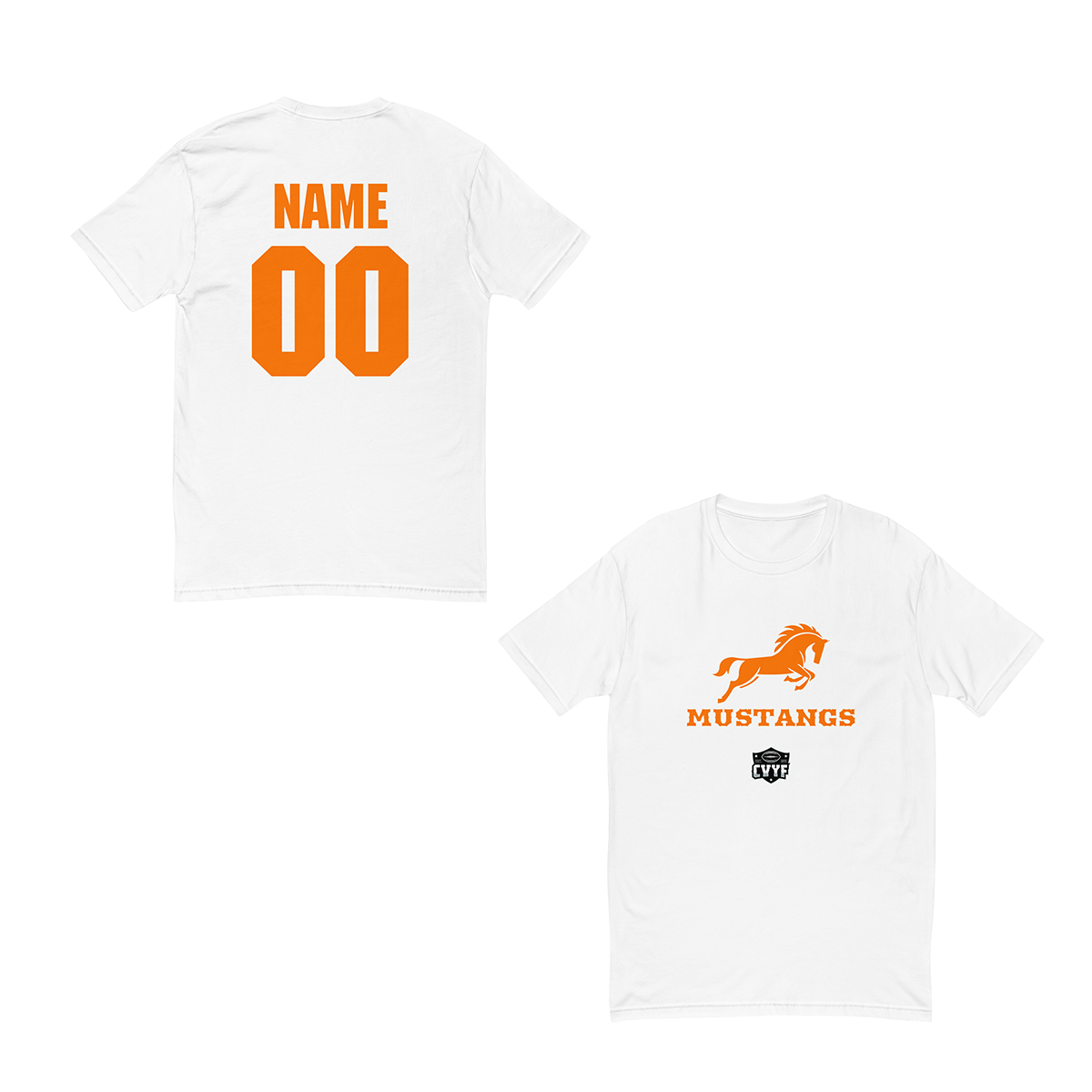 Personalizable - Adult Mustangs Next Level Cotton T-Shirt