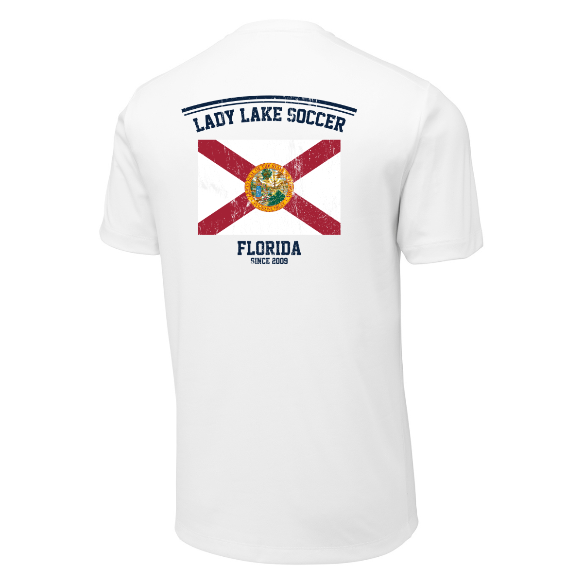 Adult Lady Lake Soccer Association Sport-Tek Posi-UV Pro Tee
