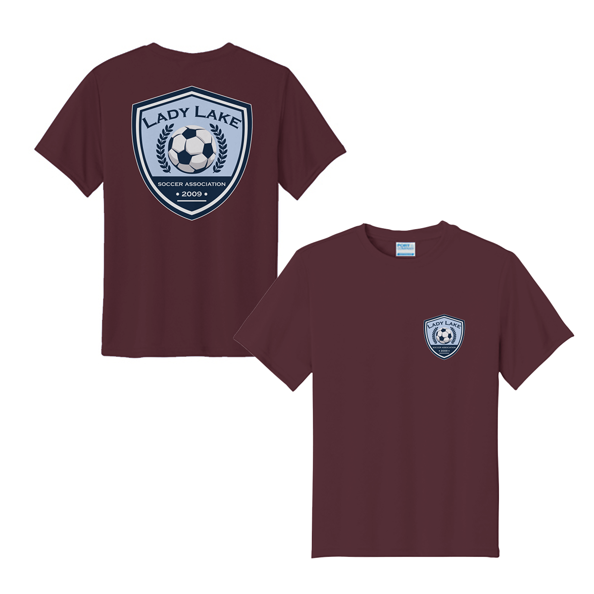 Youth Lady Lake Soccer Association Performance T-Shirt