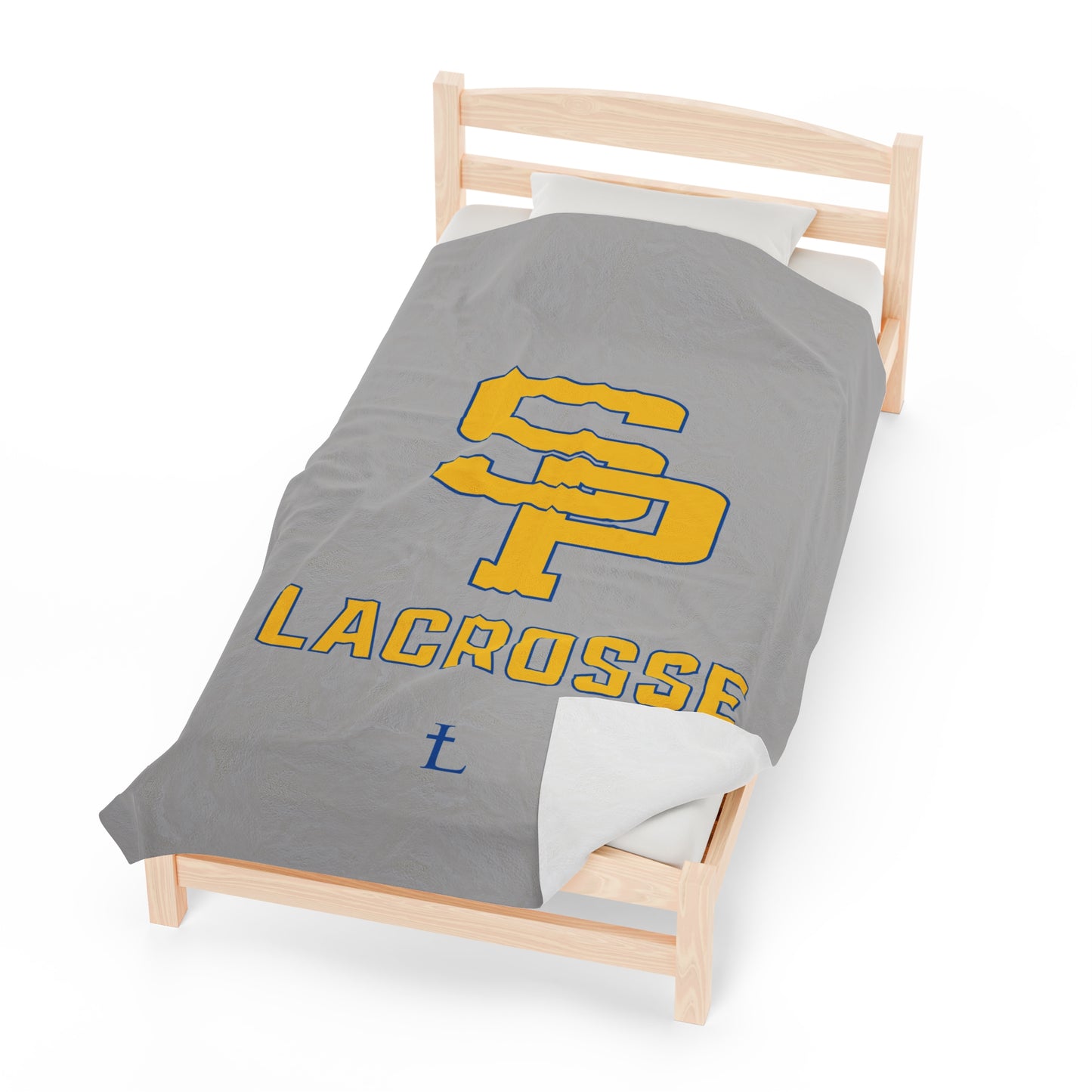 Saint Paul's Lacrosse Velveteen Plush Blanket