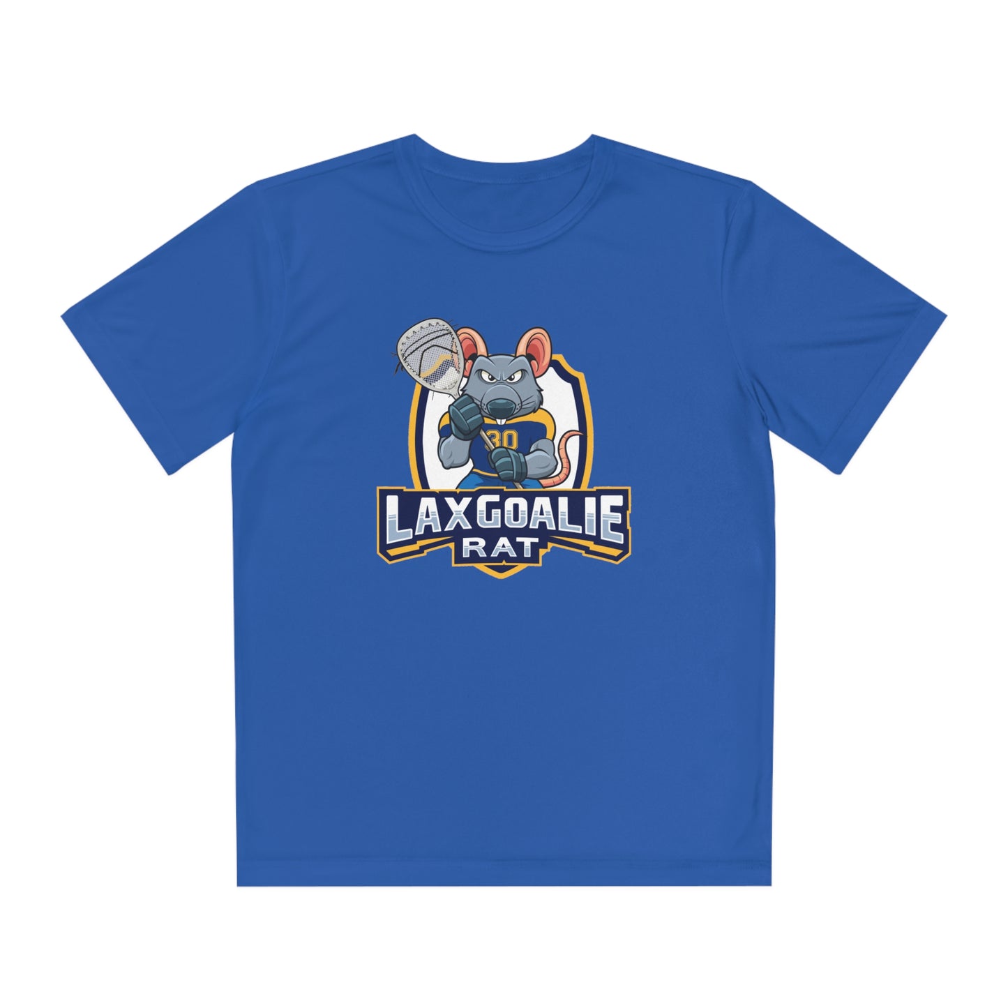 Youth Lax Goalie Rat Sports Sport-Tek Performance Tee