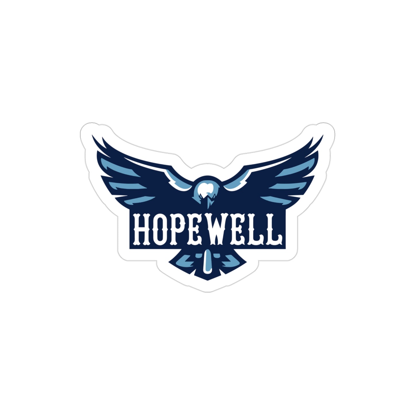 Hopewell Hawks Transparent Die-Cut Outdoor Sticker