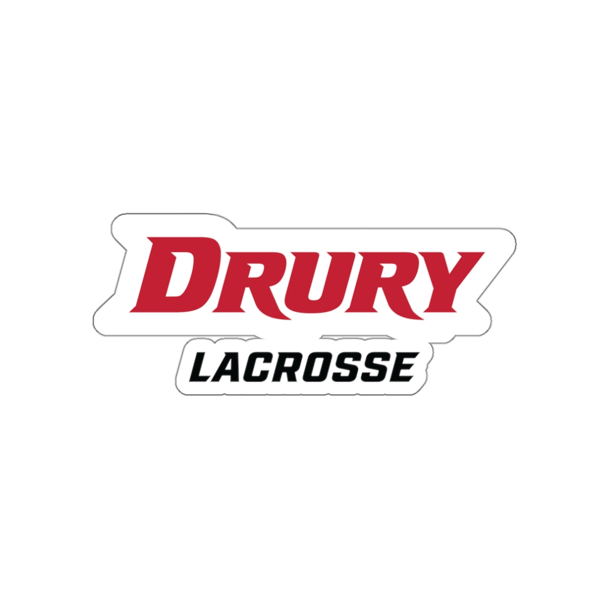 Drury Lacrosse Die-Cut Sticker