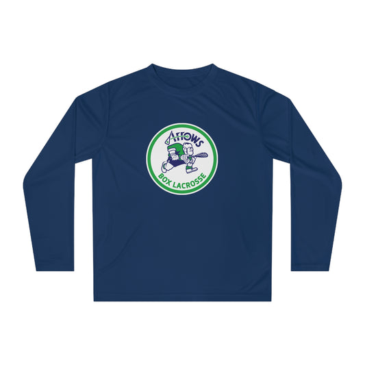Adult Maryland Arrows Box Lacrosse Team 365 Performance Long Sleeve Shirt