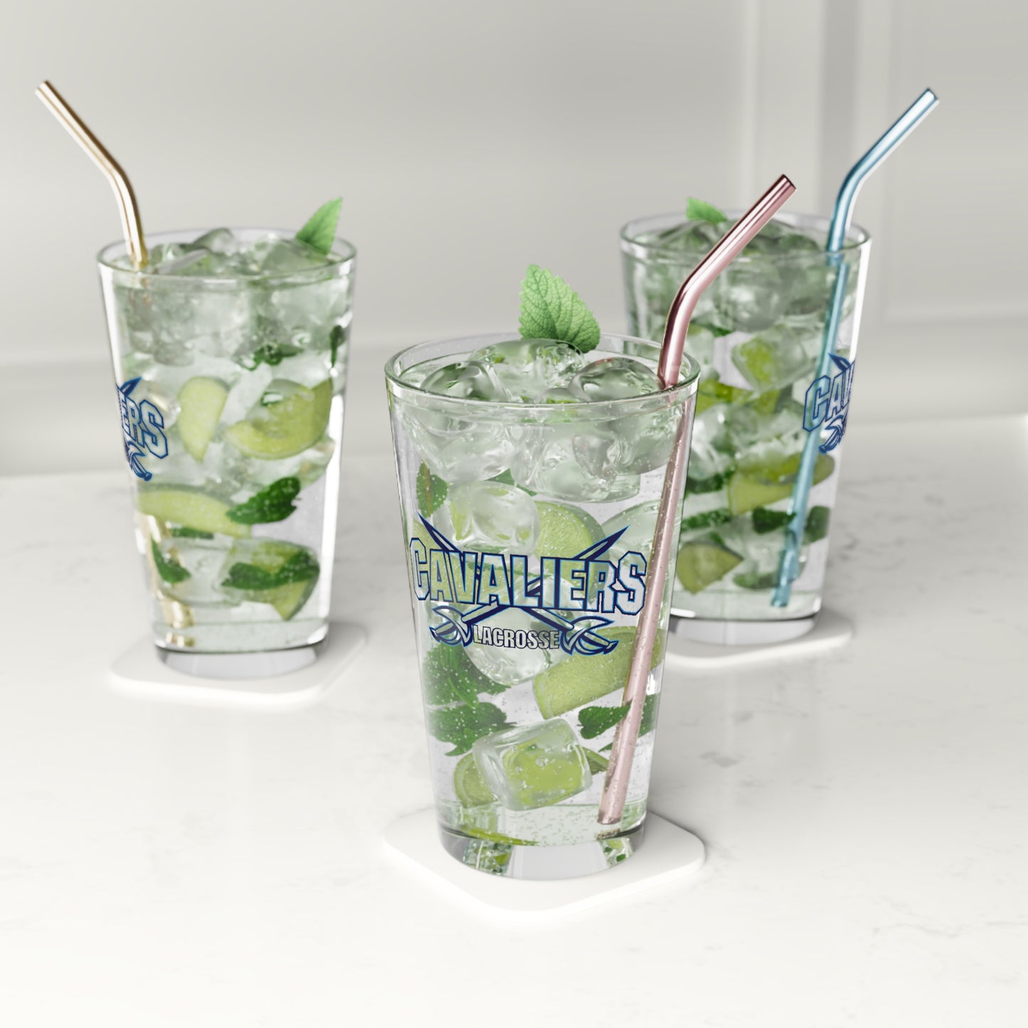 Cavaliers Lacrosse Pint Glass - 16oz