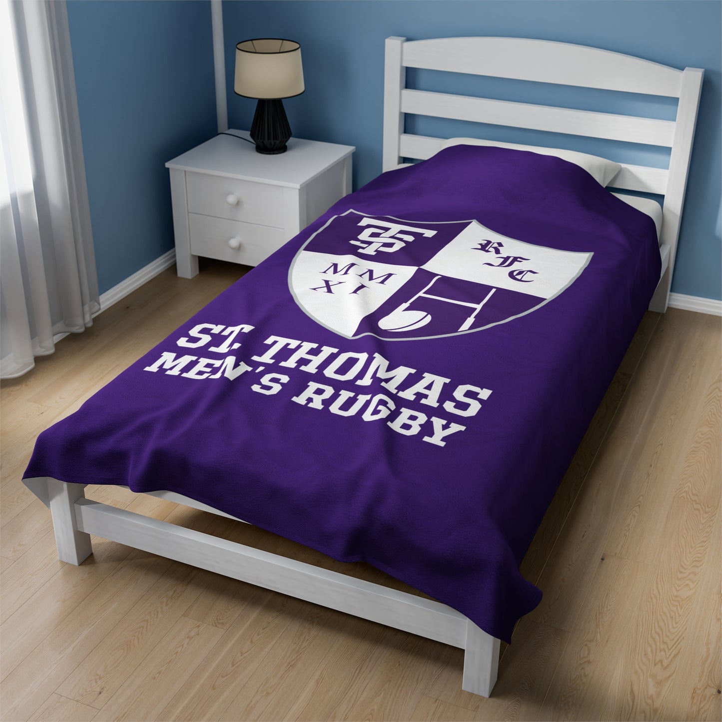 UST Rugby Velveteen Plush Blanket (60" x 80")