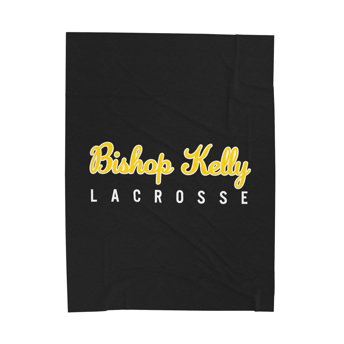 Bishop Kelly Lacrosse Velveteen Plush Blanket