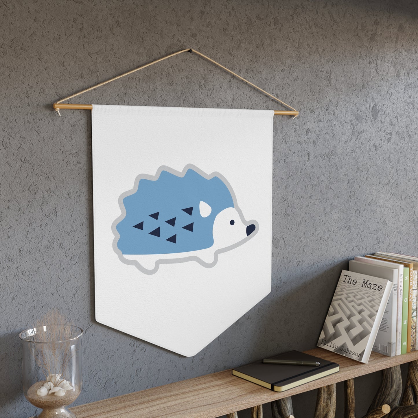 Hedgehogs Pennant (18" x 21")