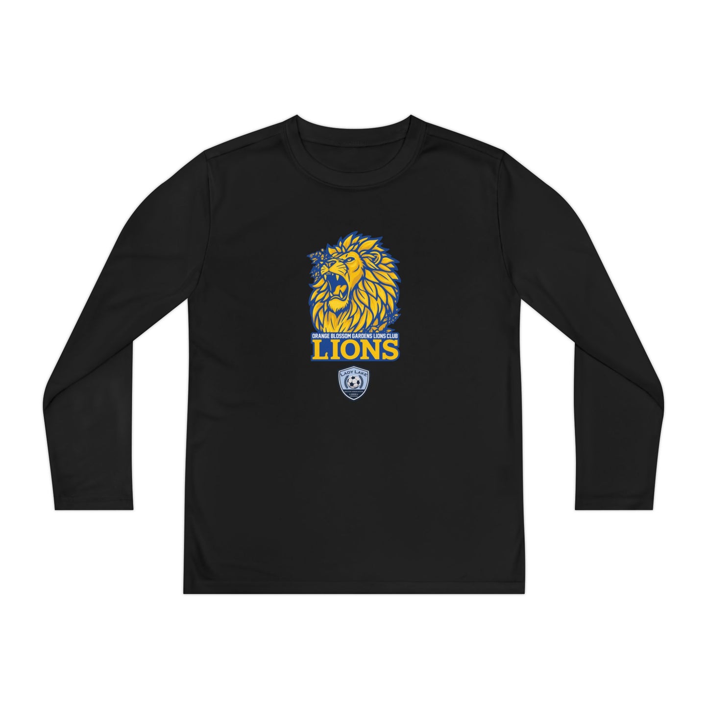 Youth Lions Sport-Tek Performance Long Sleeve Shirt