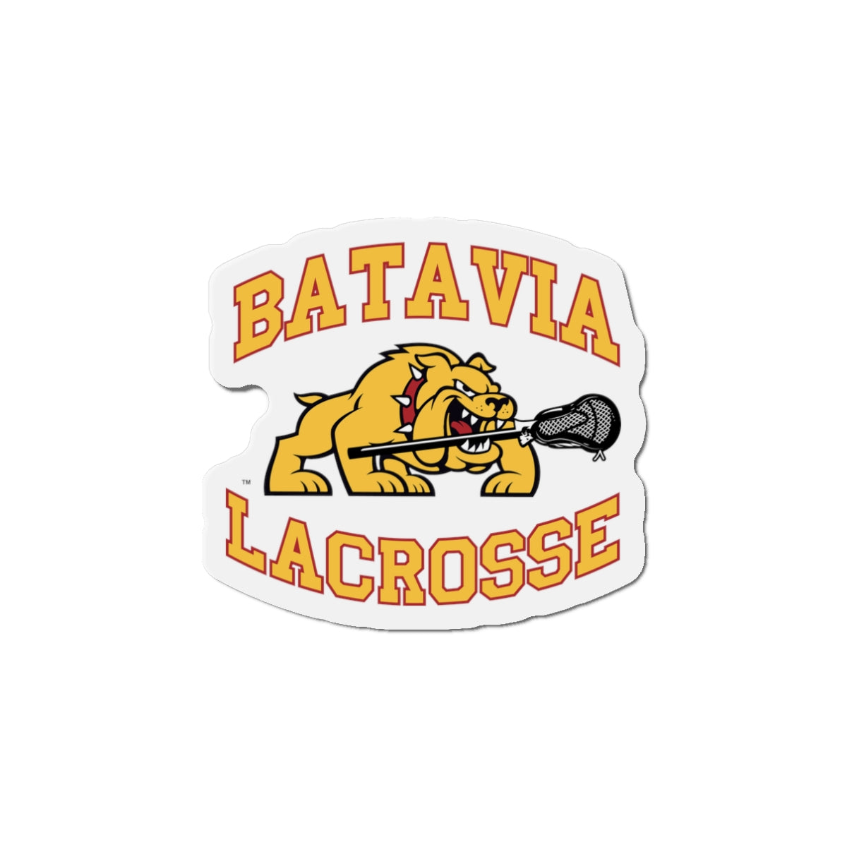 Batavia Lacrosse Die-Cut Magnet