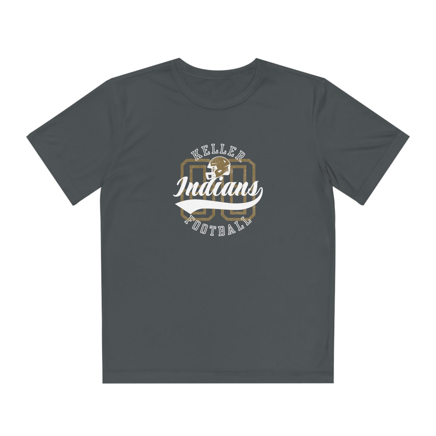 Youth Keller Football Sport-Tek Performance T-Shirt