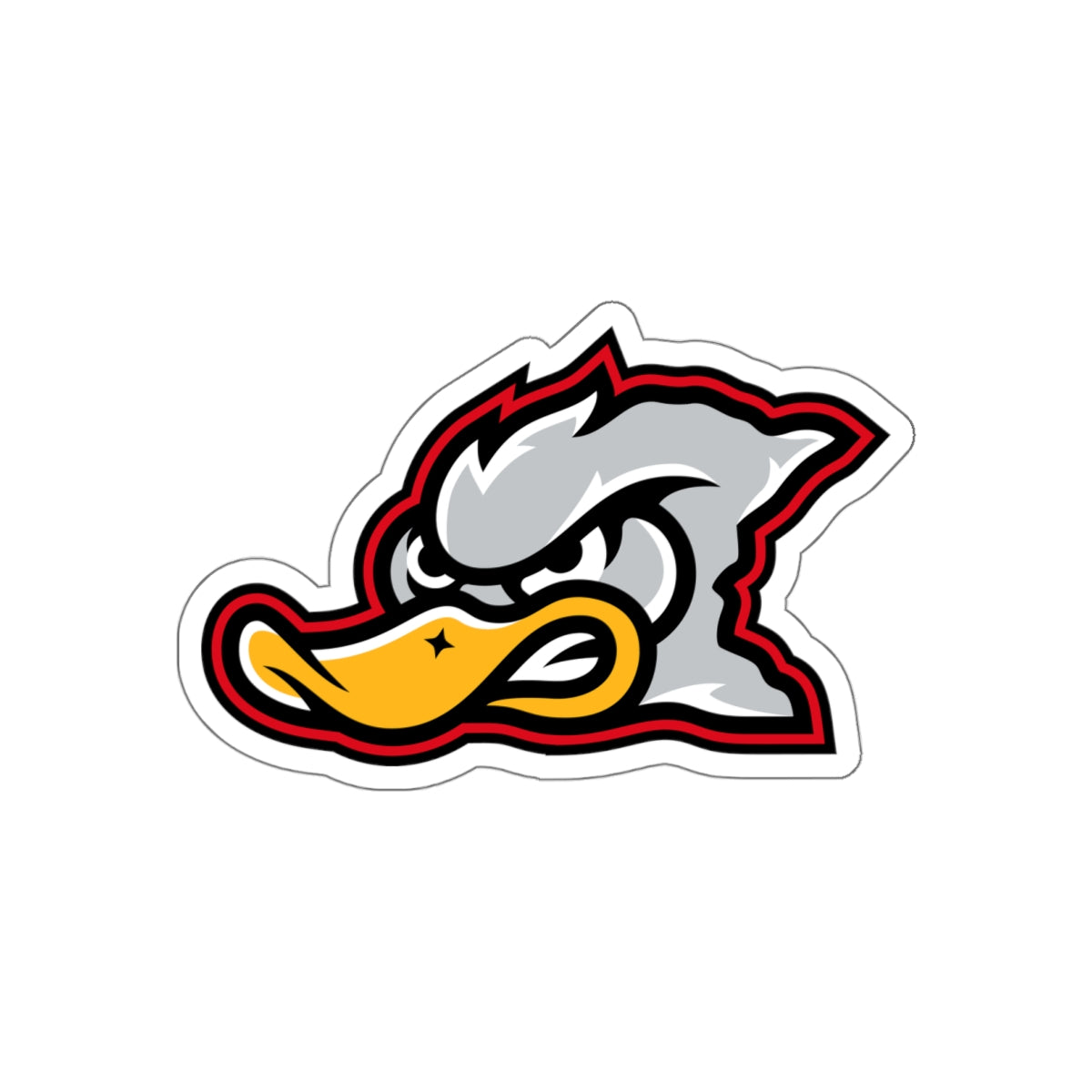 Grey Duck Lacrosse Die-Cut Sticker