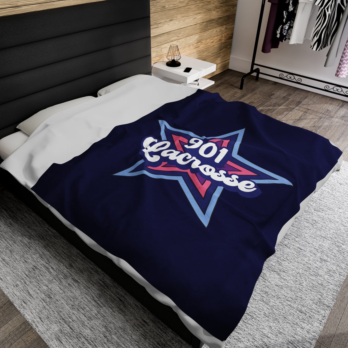 Stars 901 Lacrosse Velveteen Plush Blanket