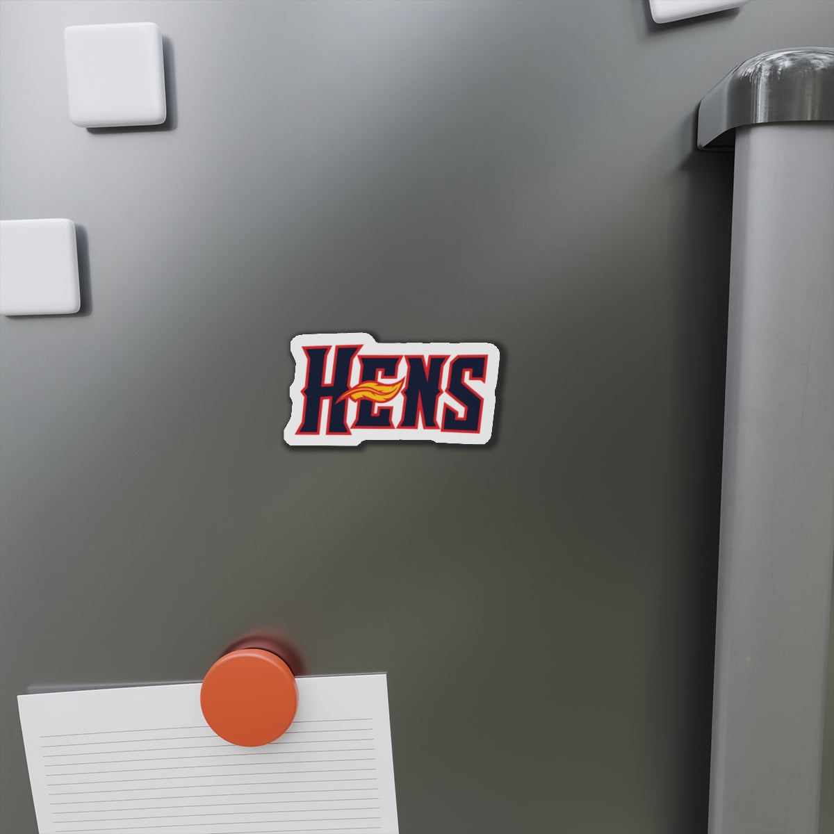 Mudhens Baseball Die-Cut Magnet