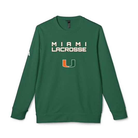 Adult Miami Lacrosse Adidas Fleece Crewneck