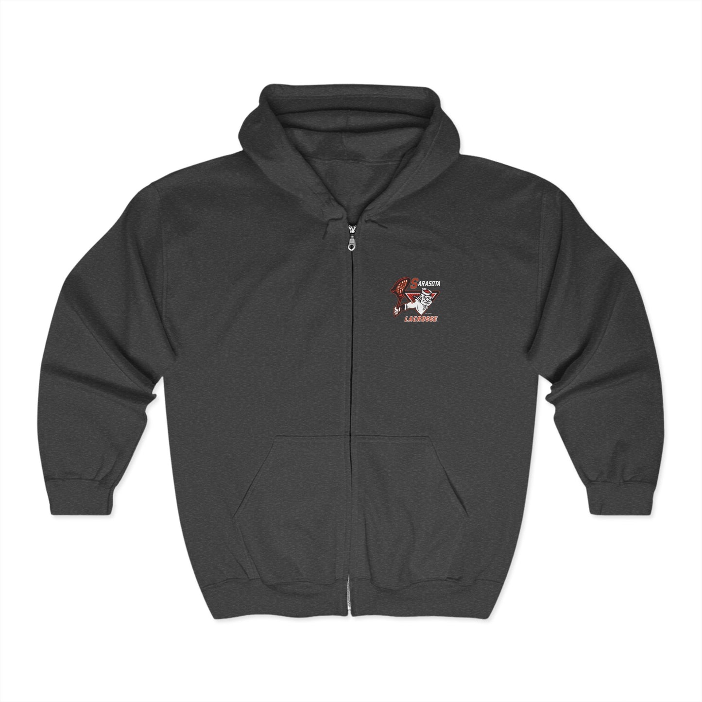 Adult Sailors Lax Heavy Blend Full Zip Hoodie