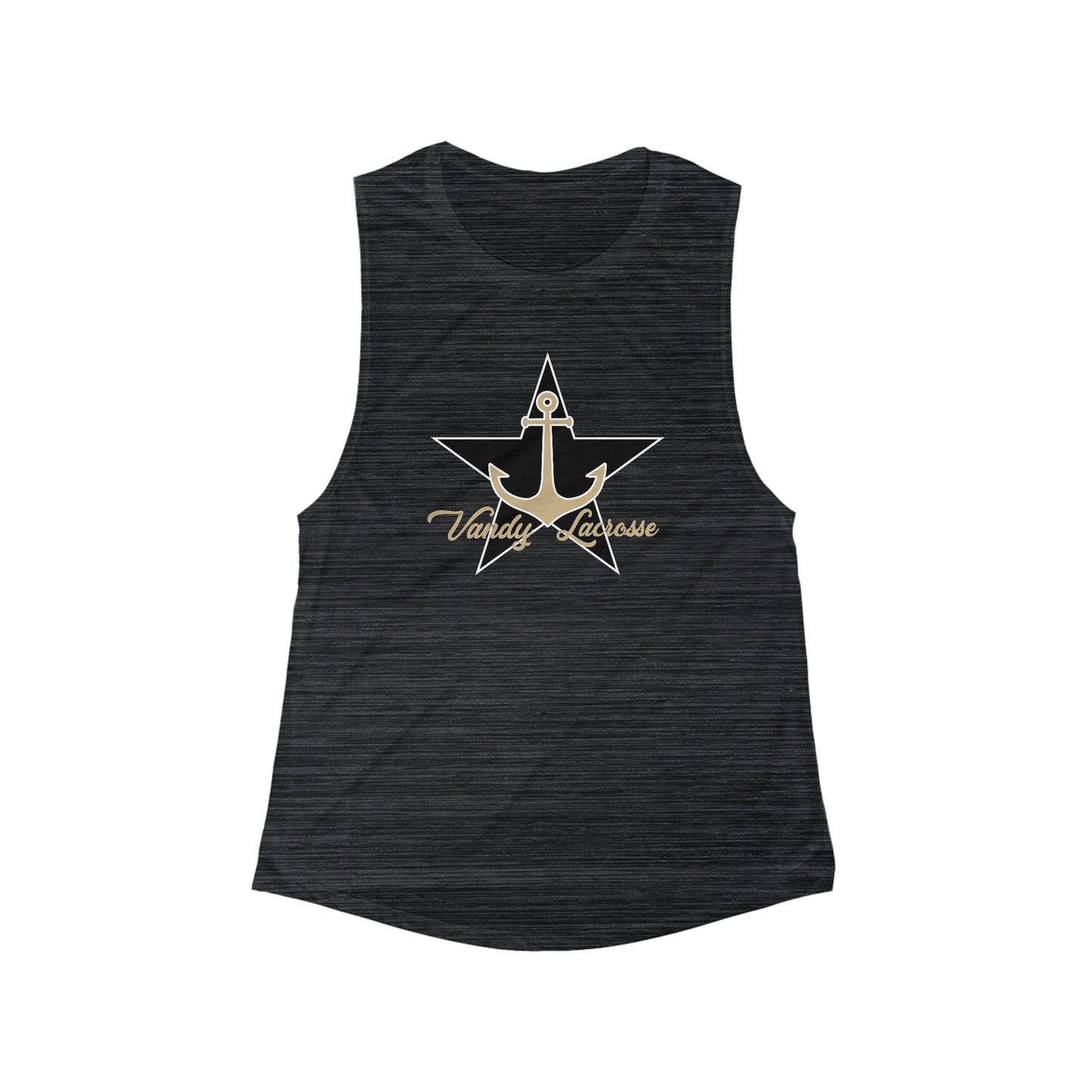 Women's Commodores Lacrosse Club Bella + Canvas Flowy Scoop Sport Tank