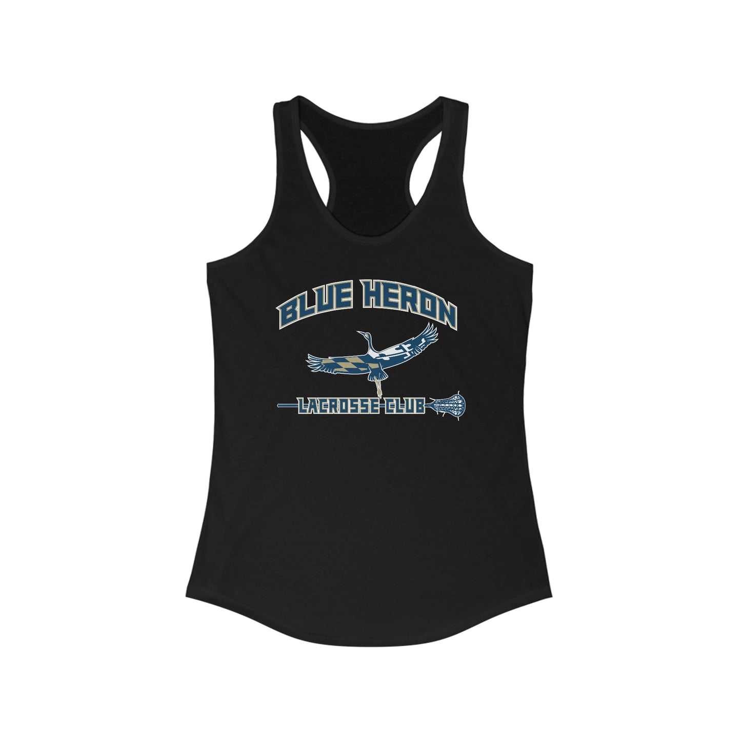 Women's Blue Heron Lax Next Level Racerback Tank