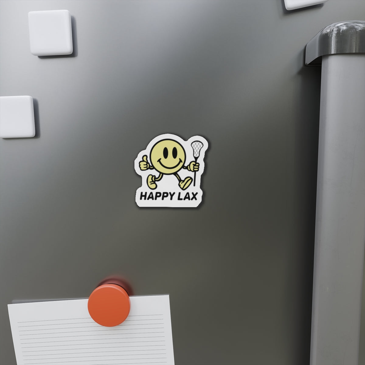 Happy Lax Die-Cut Magnet