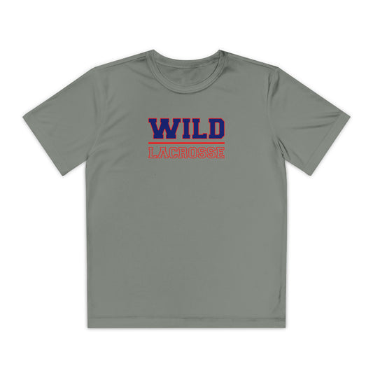 Youth Missoula Wild Lacrosse Sport-Tek Performance Tee