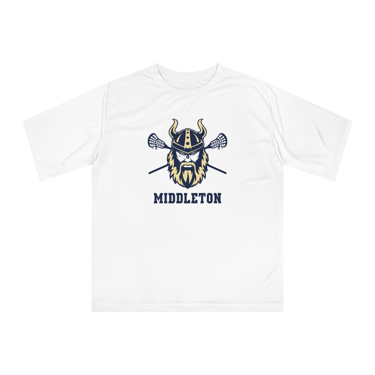 Adult Middleton Vikings Lacrosse Team 365 Zone Performance T-shirt