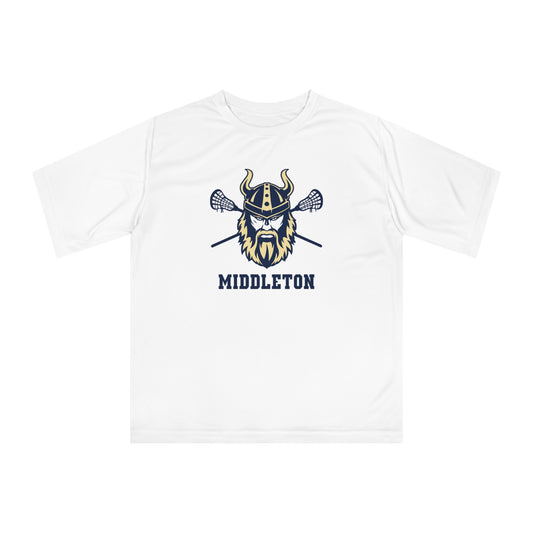 Adult Middleton Vikings Lacrosse Team 365 Zone Performance T-shirt
