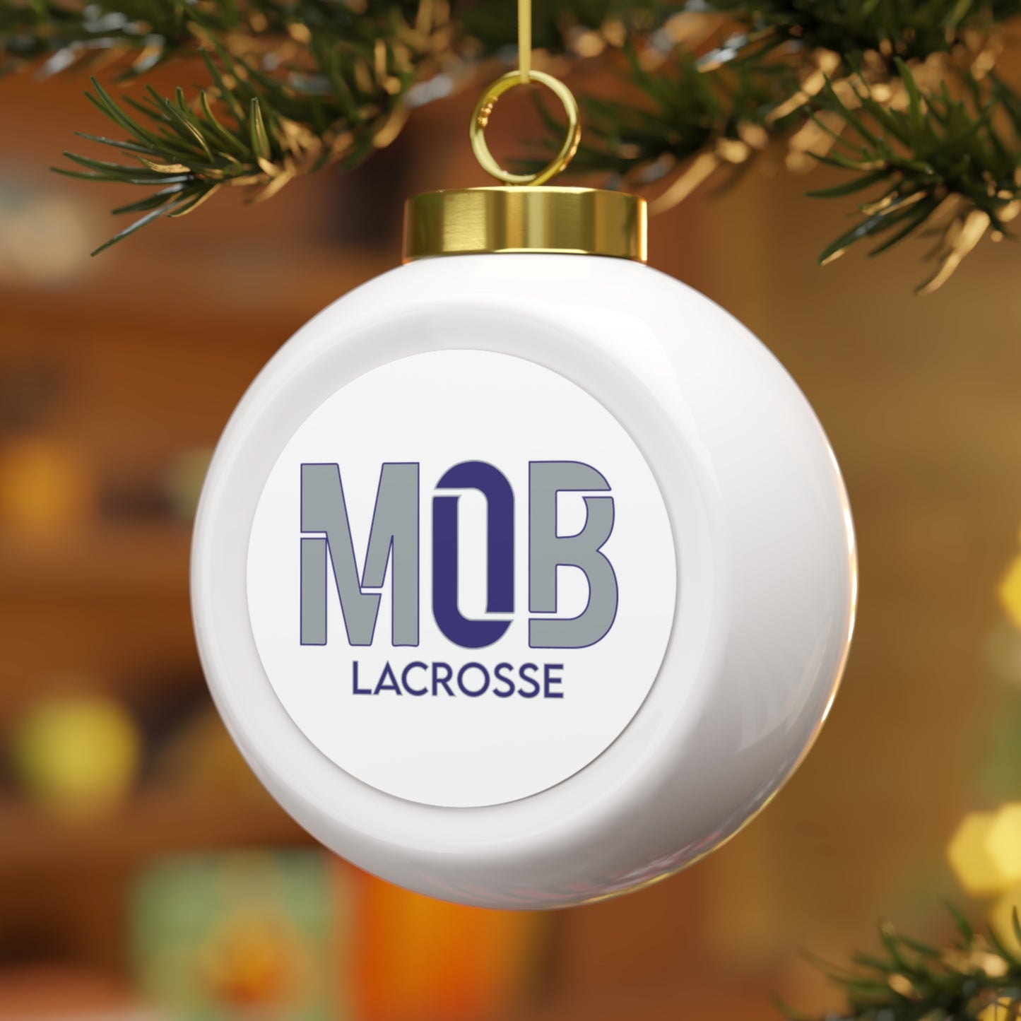 Rockslide Lacrosse Christmas Ball Ornament